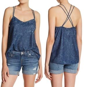 True Religion Denim Blue Cotton Blouse